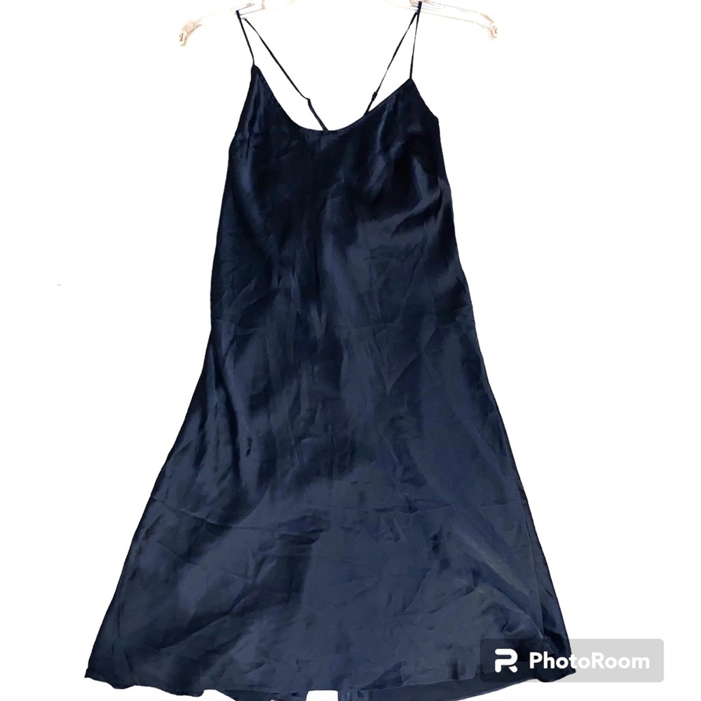 Victoria’s Secret Silk Chemise Button Back Slip Dress size small